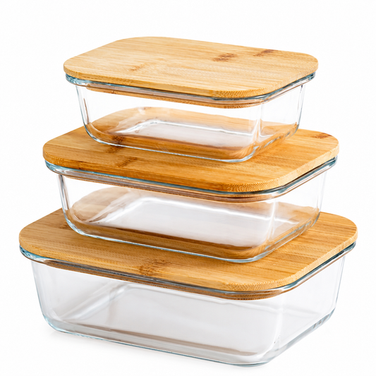 Pure Glass Food Storage Set - 3 Sizes